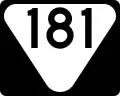 State Route 181 marker
