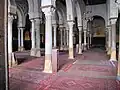 View of two of the secondary naves of the prayer hall
