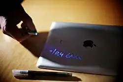 UV marker with UV led lamp