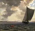 Sejlere på Guldborgsund (Sailors on Guldborgsund) in National Gallery of Denmark, Copenhagen.