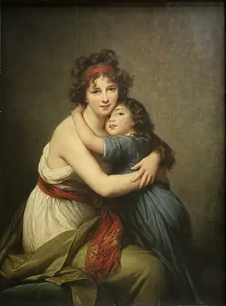 Self-portrait of Élisabeth Vigée Le Brun with her daughter