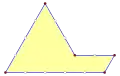 A serial-sided isogon order 5, internal angles 60° and 120°.[5]