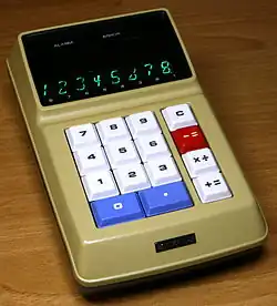 Sharp EL-8 with eight-segment displays