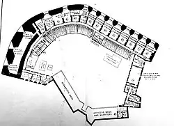 Plan of the upper (casemates) level
