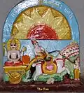 The Sun from shri vyadeshwar Panchayatan