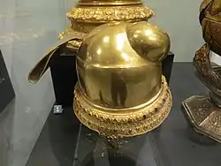 Ceremonial helmet of Queen regnant Shin Sawbu, now at the V&A Museum, London