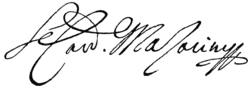 Cardinal Mazarin's signature