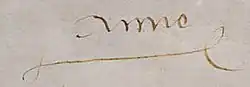 Anne's signature