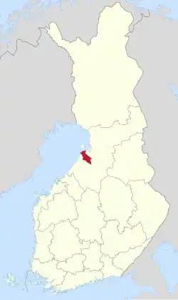 Location of Siikajoki in Finland
