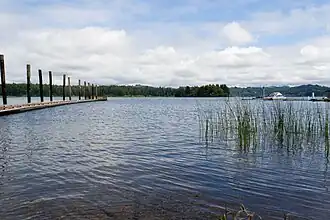 Siltcoos Lake on the central coast