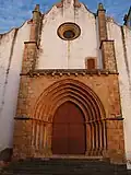 Main façade of Silves Cathedral (15th century)