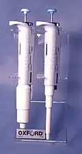 Single-Channel Pipettes designed to handle 1–5 ml and 100–1000 μL with locking system