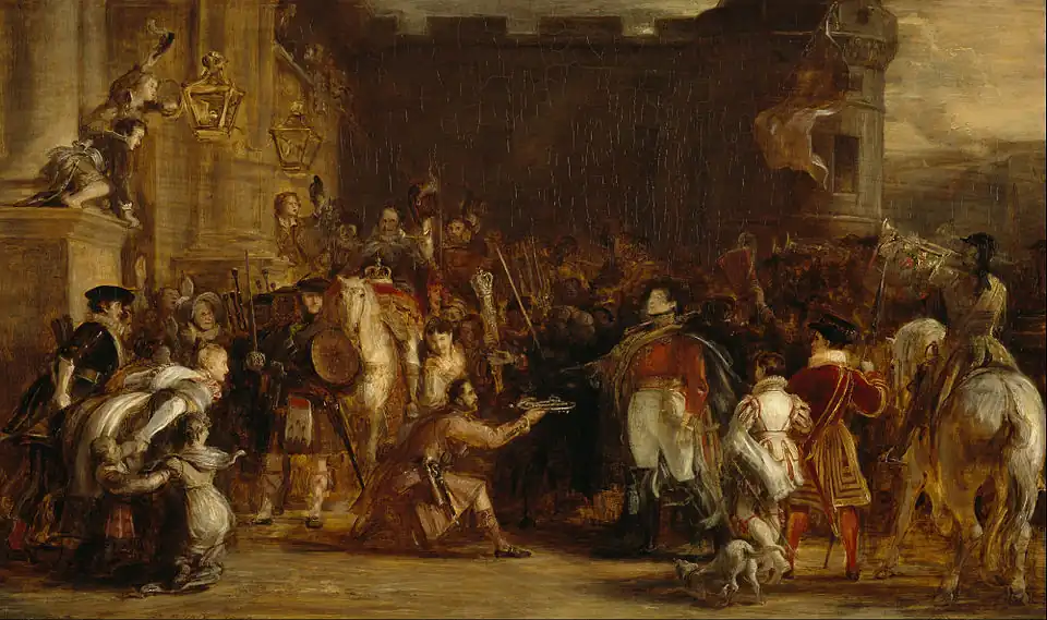 The Entrance of George IV at the Palace of Holyroodhouse, 1830
