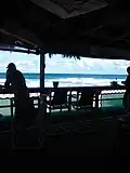 One of the smaller venues on the beach.