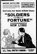 Newspaper ad for film