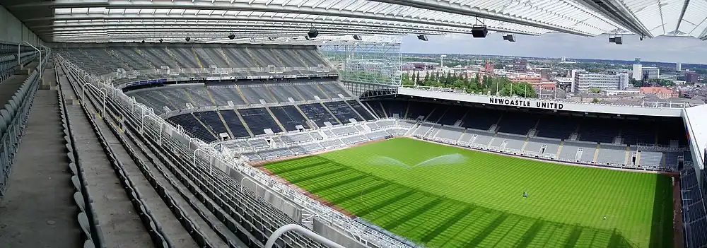 Inside Newcastle United's stadium, St James' Park