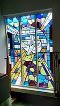 Baptistry window in St Andrew and St Cuthbert Church in Kirkcudbright