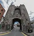 Close up of the gate.