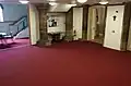 The west end of the nave has been subdivided