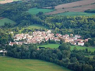 A general view of Saint-Vincent