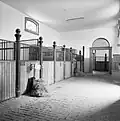 Interieur of the horse stables.