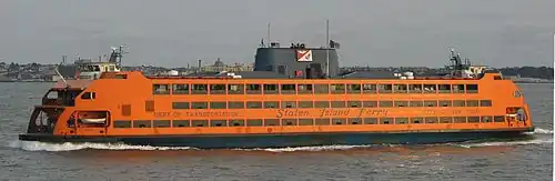 MV "Samuel I. Newhouse" crosses the Upper New York Bay