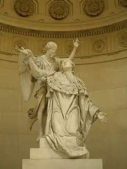 "Louis XVI, called to immortality, supported by an angel" by Francois-Joseph Bosio