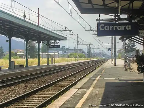 Platforms of the train station