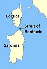 Location of the Strait.