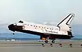 Discovery lands at Edwards Air Force Base