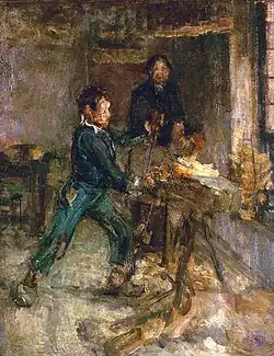 Circa 1894-1895, Smithsonian. Study for the Young Sabot Maker[3]