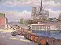 View of the Seine and Notre Dame from the Quai de la Tournelle, 1908