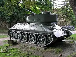 Soviet T-34-85 tank, a variant of T-34