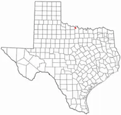 Location of Dean, Texas