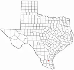 Location of Flowella, Texas