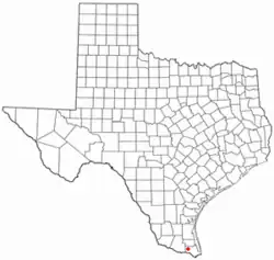 Location of Primera, Texas