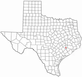 Location of San Felipe, Texas