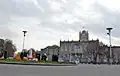 Northern side of Sa'at Tower and municipality building from Sa'at square.