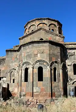Closer view of the south façade