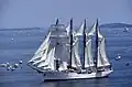 Chilean training ship Esmeralda in Boston