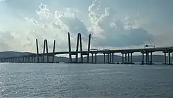 A cable stay bridge
