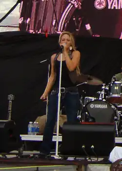 Performing at the 2010 Cavendish Beach Music Festival in Prince Edward Island, Canada.