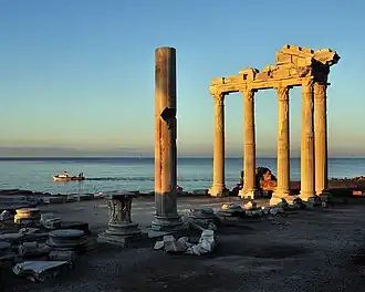 Temple of Apollo, Side