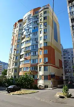 Ten-storey building