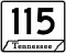 State Route 115 marker