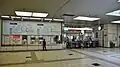 The ticket machines and ticket barriers, April 2015
