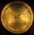 Plate with concentric ornamentation