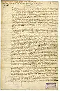 Testament, recto