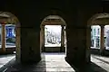 From the arcaded shelter