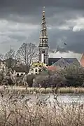 The Church of Our Saviour .View from Christianshavns Vold.